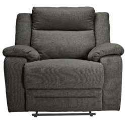 Collection Blake Fabric Manual Recliner Chair - Charcoal.
